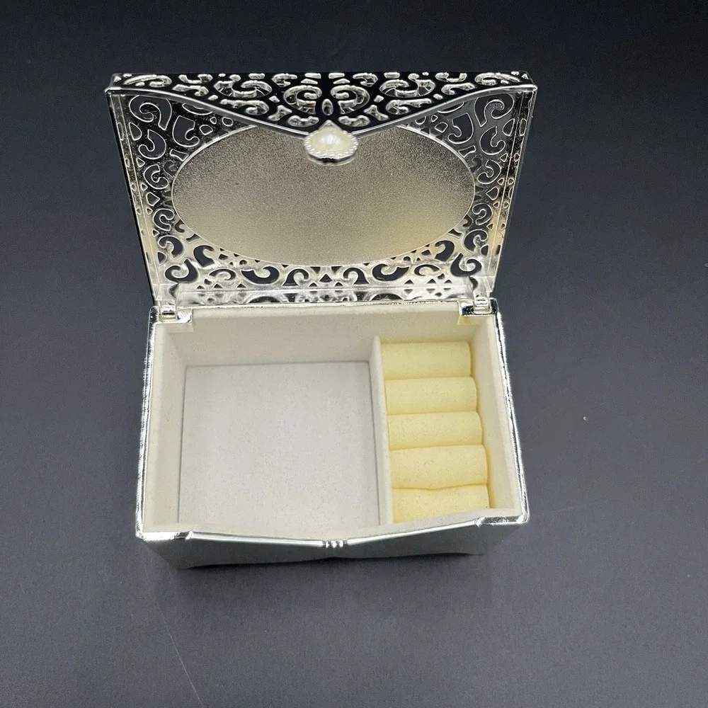 Vtg Things Remembered Silver Jewelry Box Engraved NIB Mothers Day Gift